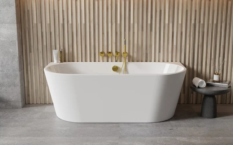 Besco freestanding bath styled in an Irish bathroom
