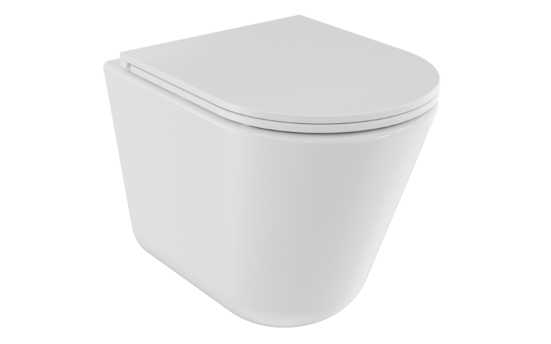 Laax Ergo White toilet bowl set plus Laax White soft-close toilet seat