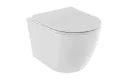 Aspen White toilet bowl and Aspen Slim White soft-close toilet seat set