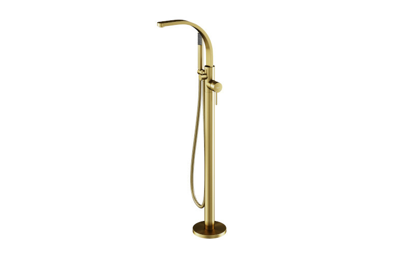 Decco III Freestanding Bathtub Faucet (Brushed Gold)