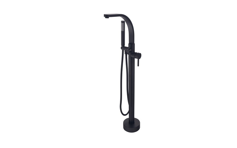 Decco II Freestanding Bathtub Faucet (Matt Black)