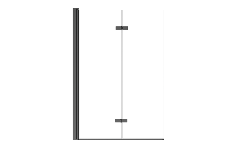 Lumix Gun Metal bathtub screen 100x145