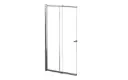 Easy Slide Chrome Bath Screen 100x150