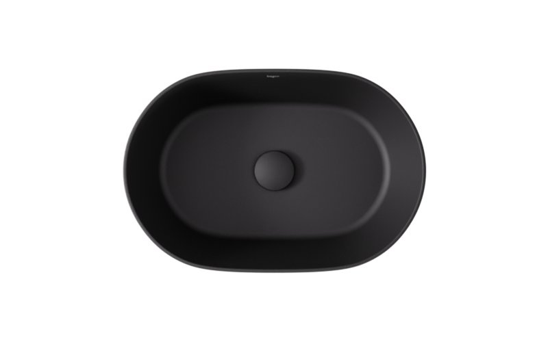 Lova Cera-Line 46 Matt Black Ceramic Countertop Washbasin