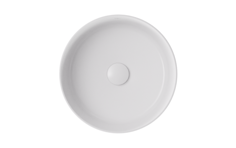 Clea Cera-Line 34.5 White Ceramic Countertop Washbasin