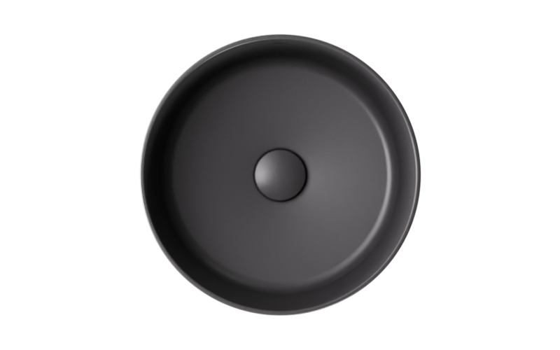 Ceramic countertop washbasin Clea Cera-Line 34.5 Matt Gun Metal