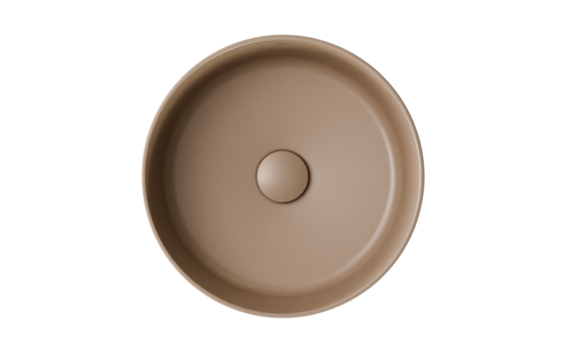 Ceramic countertop washbasin Clea Cera-Line 34.5 Matt Mokka