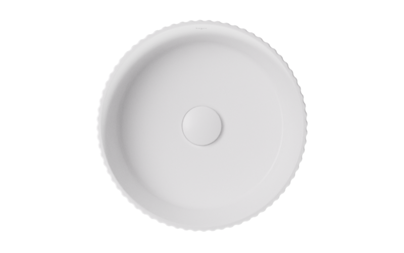 Clea Ryfle Cera-Line 36 White Countertop Ceramic Washbasin