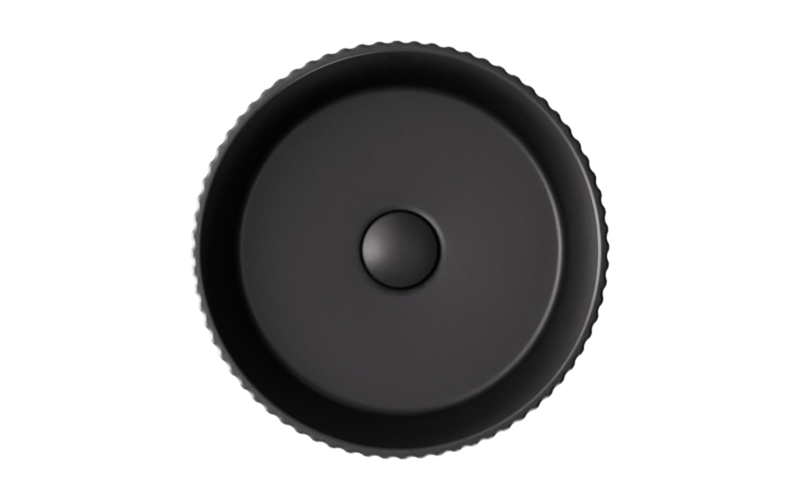 Ceramic countertop washbasin Clea Ryfle Cera-Line 36 Matt Black