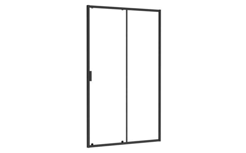 Zarya Black Shower Door 100x190
