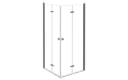 Exo-H Gun Metal Square Shower Enclosure 80x80 