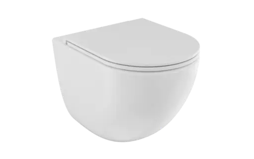 Aspen Ergo White toilet bowl set plus Aspen White soft-close seat