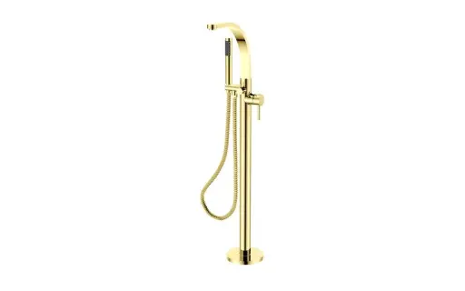 Decco III Freestanding Bathtub Faucet (Light Gold)
