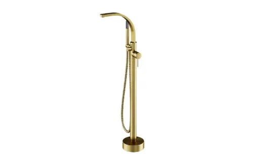 Decco II Freestanding Bathtub Faucet (Brushed Gold)