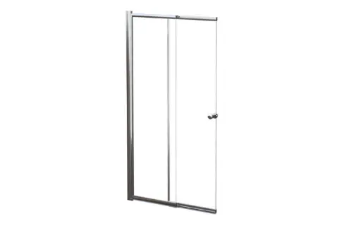 Easy Slide Chrome Bath Screen 100x150