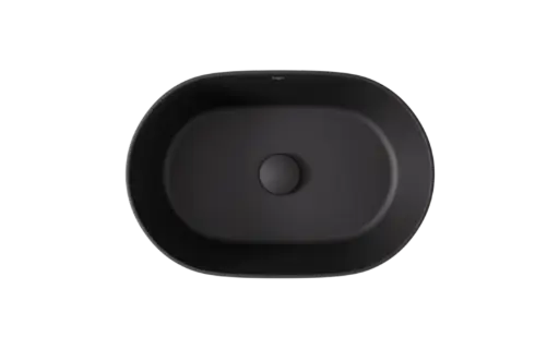 Lova Cera-Line 46 Matt Black Ceramic Countertop Washbasin