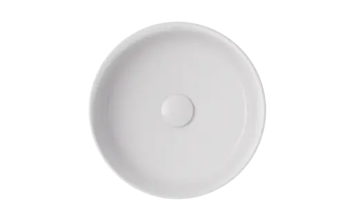 Clea Cera-Line 34.5 White Ceramic Countertop Washbasin