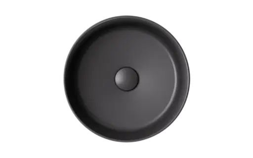 Ceramic countertop washbasin Clea Cera-Line 34.5 Matt Gun Metal