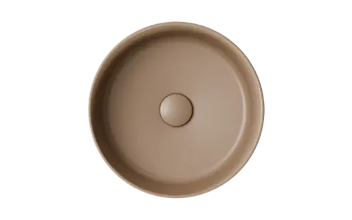 Ceramic countertop washbasin Clea Cera-Line 34.5 Matt Mokka