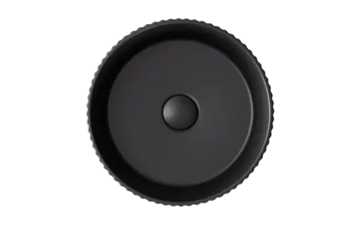 Ceramic countertop washbasin Clea Ryfle Cera-Line 36 Matt Black